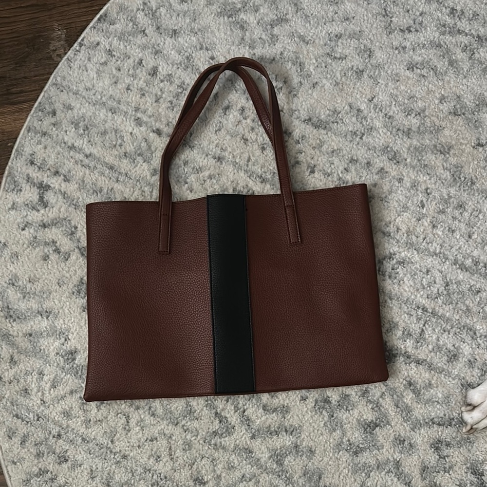 Brown and Black Tote Bag